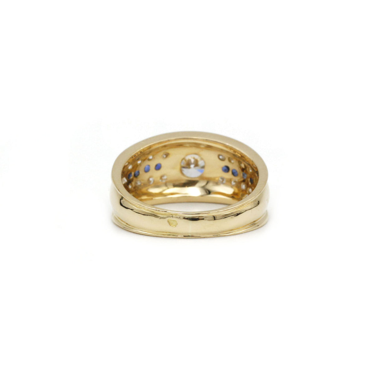 Bague - Or, Diamants & Saphirs