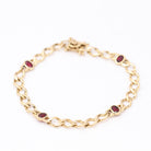 Bracelet losange en or 18k avec rubis