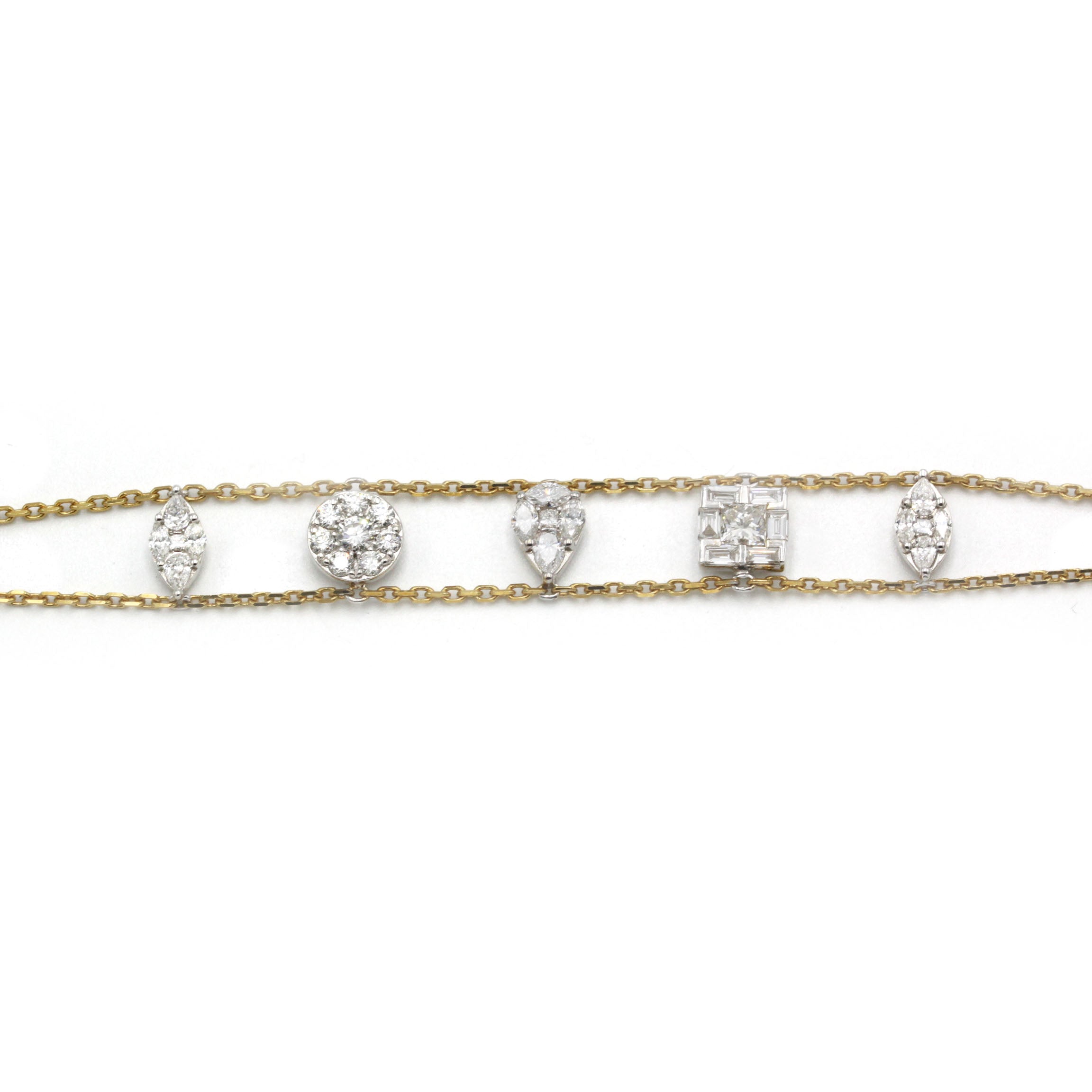 Bracelet Or bi-colore Pampilles - DJULA