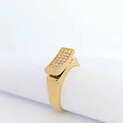 Bague en or jaune et diamants