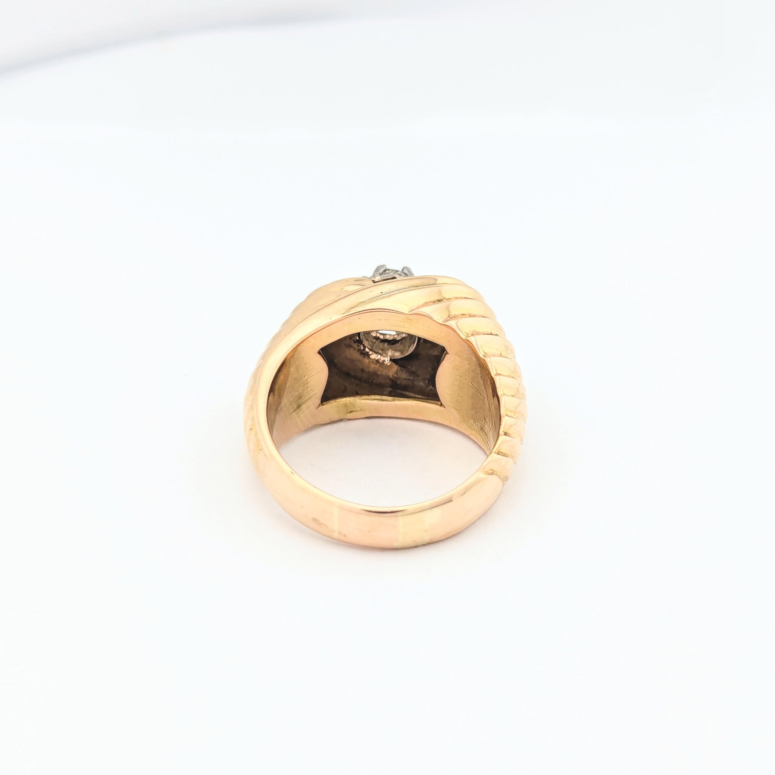 Bague en or jaune et diamant