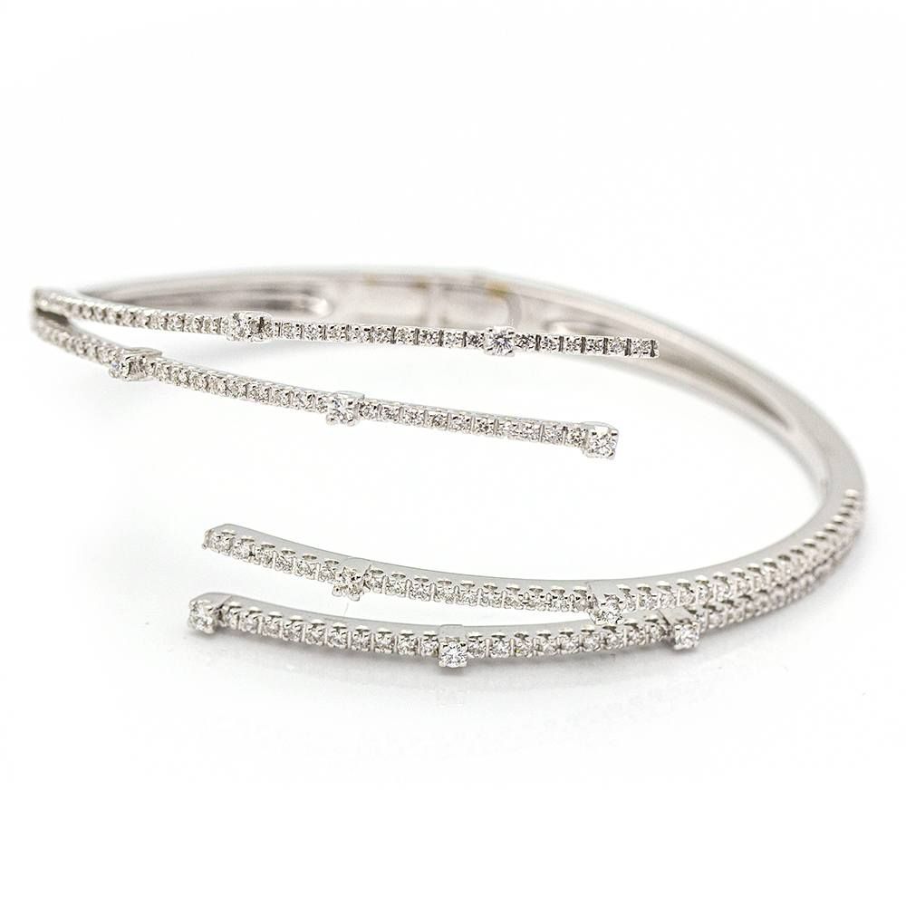 Bracelet RAY en or blanc et diamants d'occasion