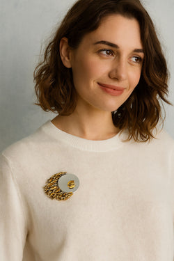 Broche Moderniste Comète