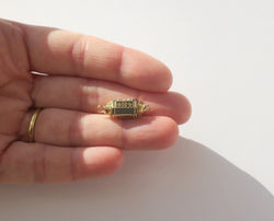 Rare antique enamelled clasp Rose gold