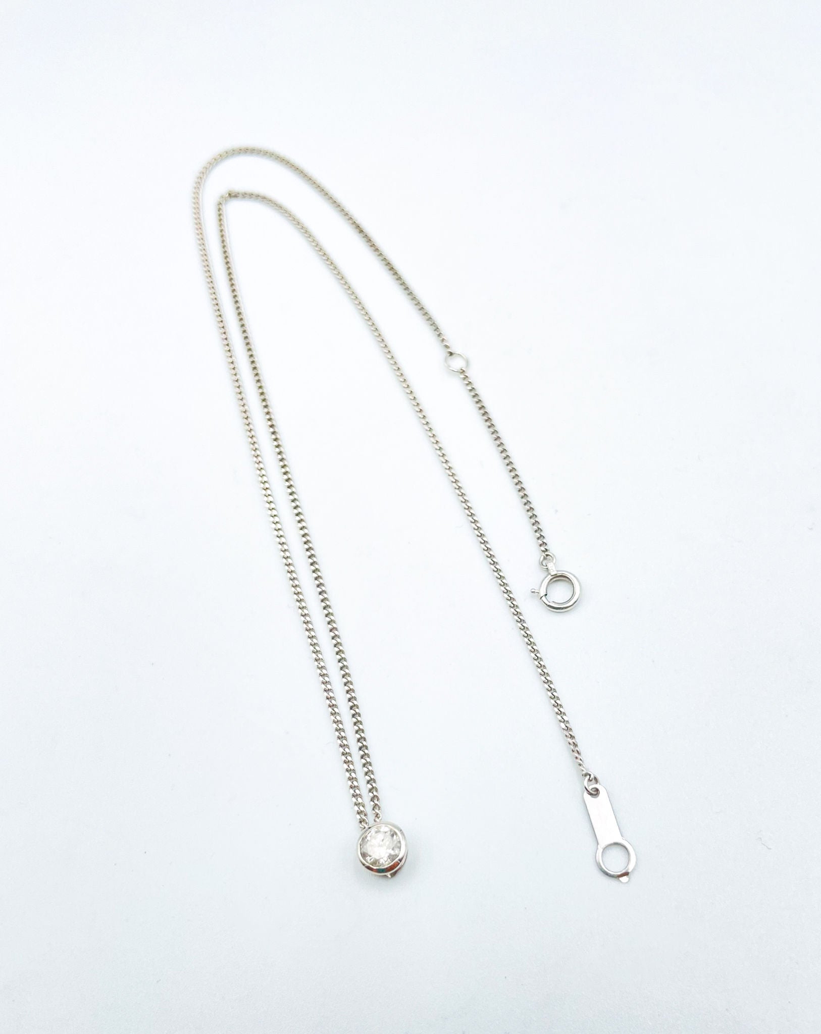 Collier Diamant Solitaire