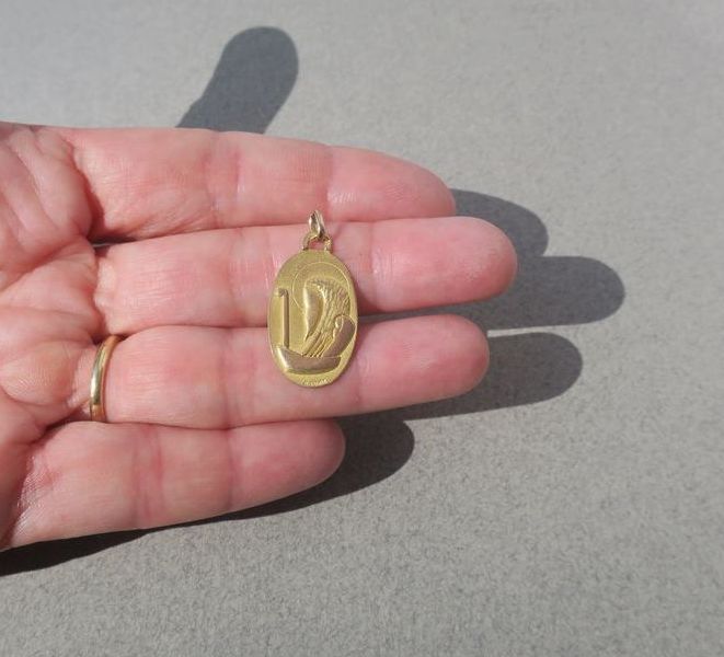 ROURE - Saint Christopher pendant medal from the 1940s