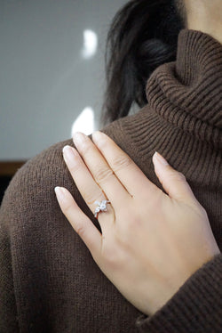 Bague Duchesse or perle et diamants
