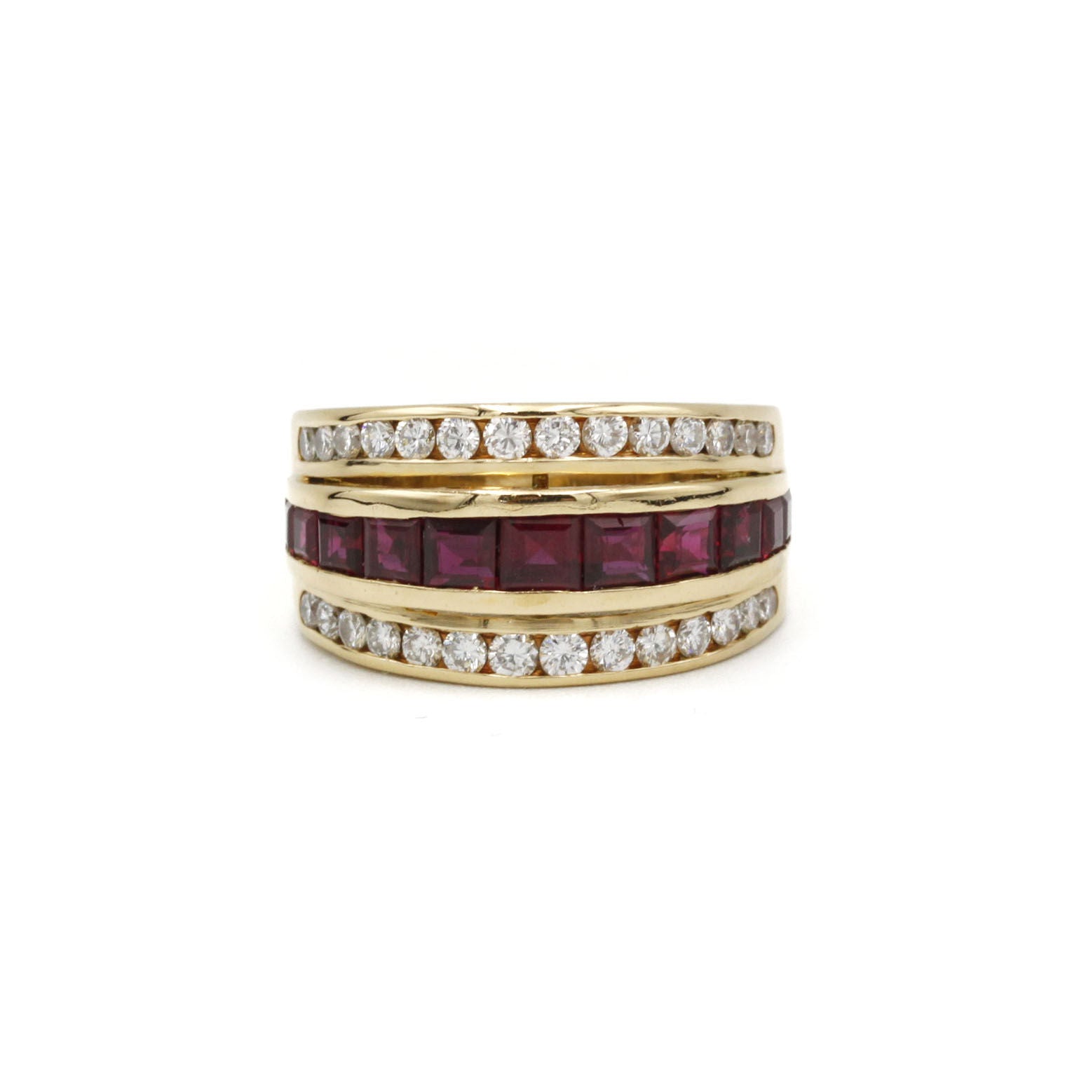 Bague - Or, Rubis & Diamants