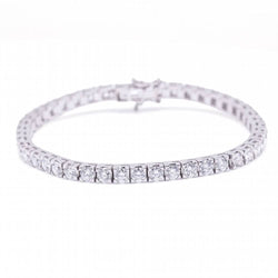 Bracelet Riviere en or blanc et diamants