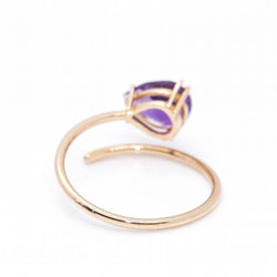 Ring RAY in amethyst and gold