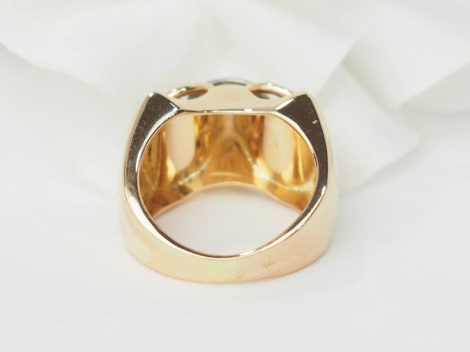 Ring Tank in yellow gold and white and diamonds