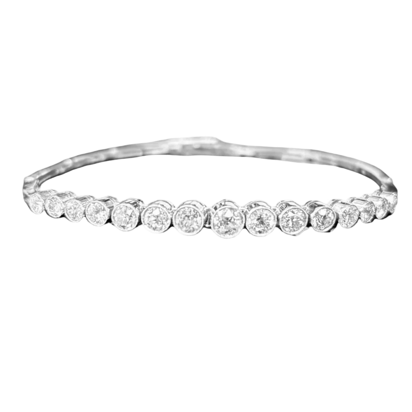 Bracelet Line in paltinium and diamonds