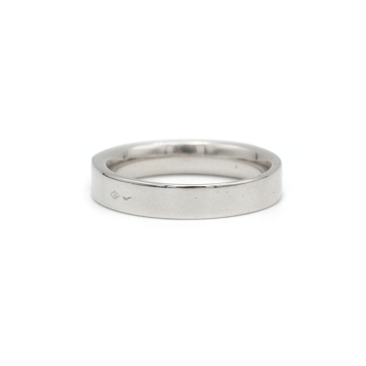 Ring half alliance in white gold and diamonds