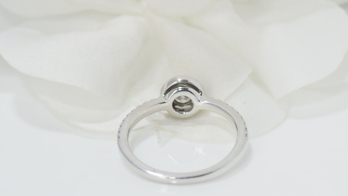 Messika solitaire ring in white gold and diamonds