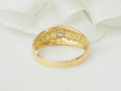 Ring rush in yellow gold and diamond