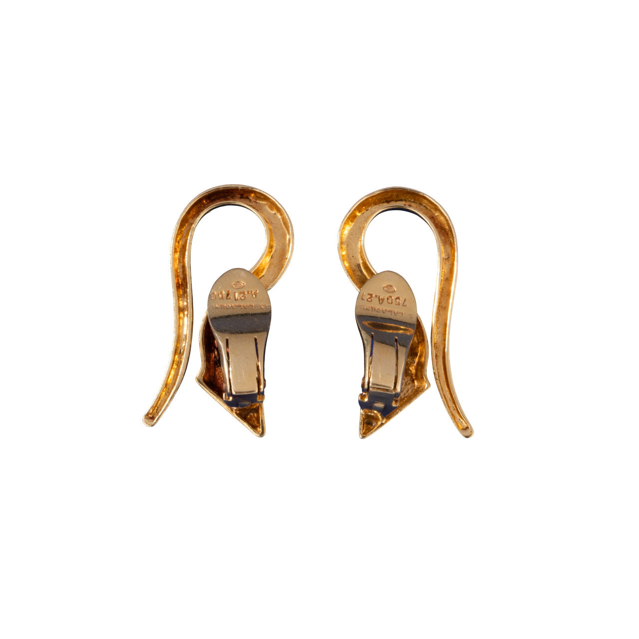 LALAOUNIS paire de clips d'oreilles serpents en or