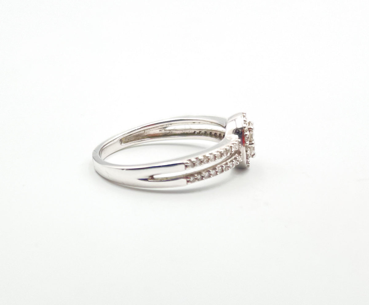 Bague Diamants Chaton Rond