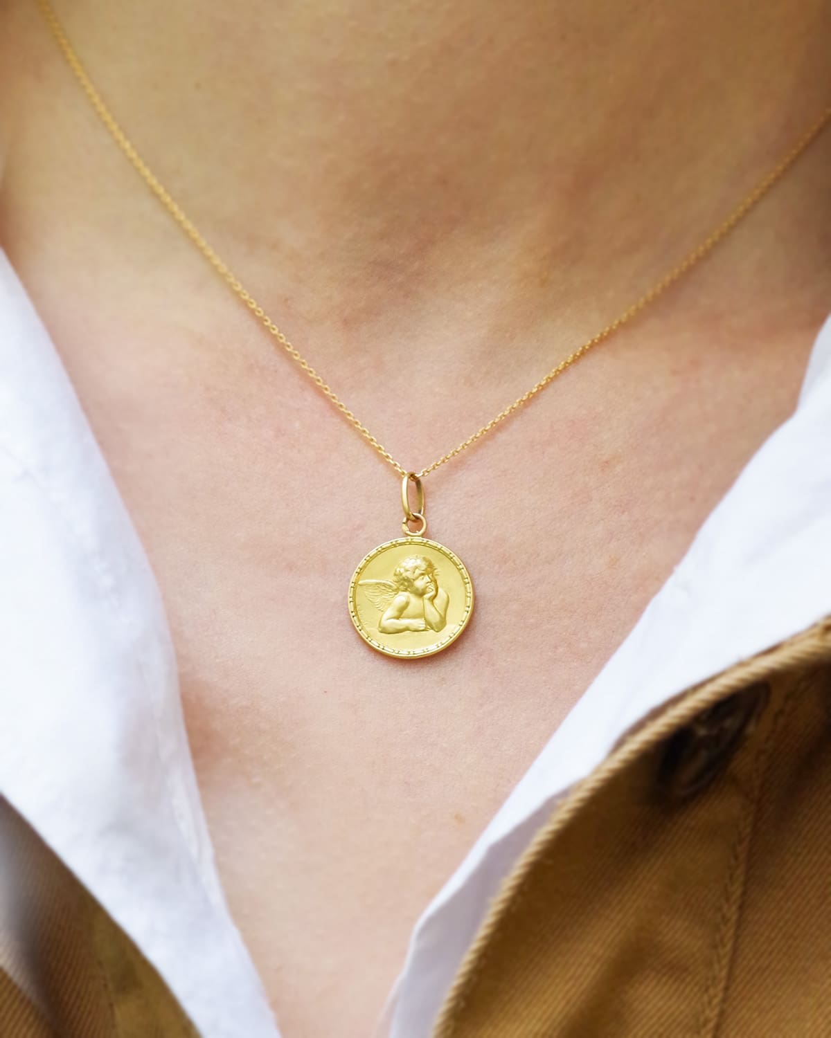 Pendentif DROPSY Ange de Raphaël en or