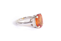 Bague grenat mandarin en or