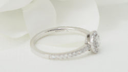 Bague solitaire Messika en or blanc et diamants