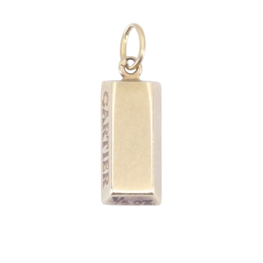 Pendentif CARTIER lingot en or jaune