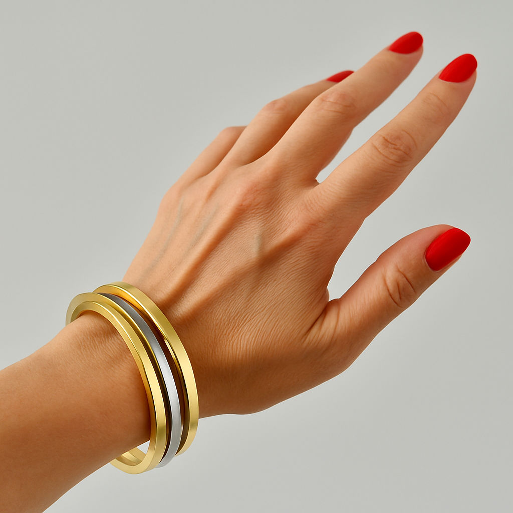 Set of 3 bracelets in 3 golds from Maison Frojo