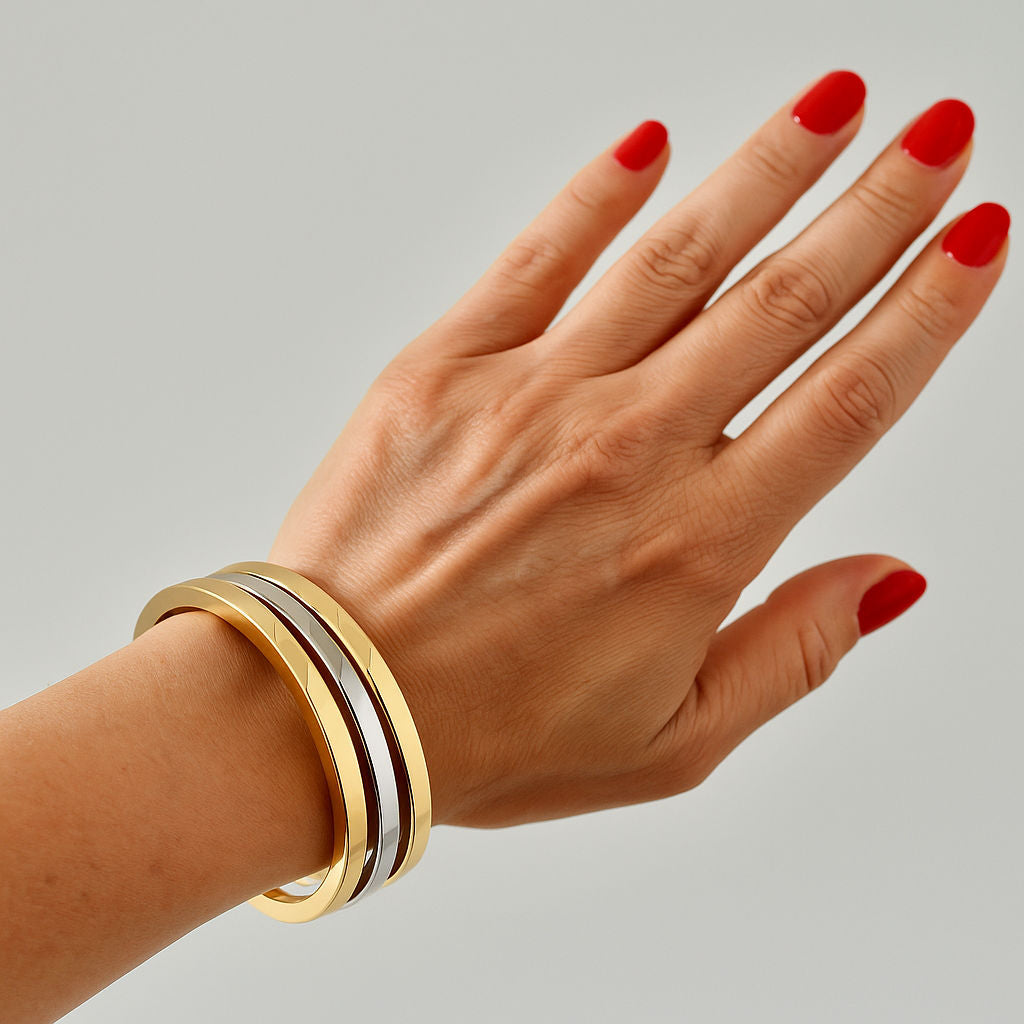 Set of 3 bracelets in 3 golds from Maison Frojo