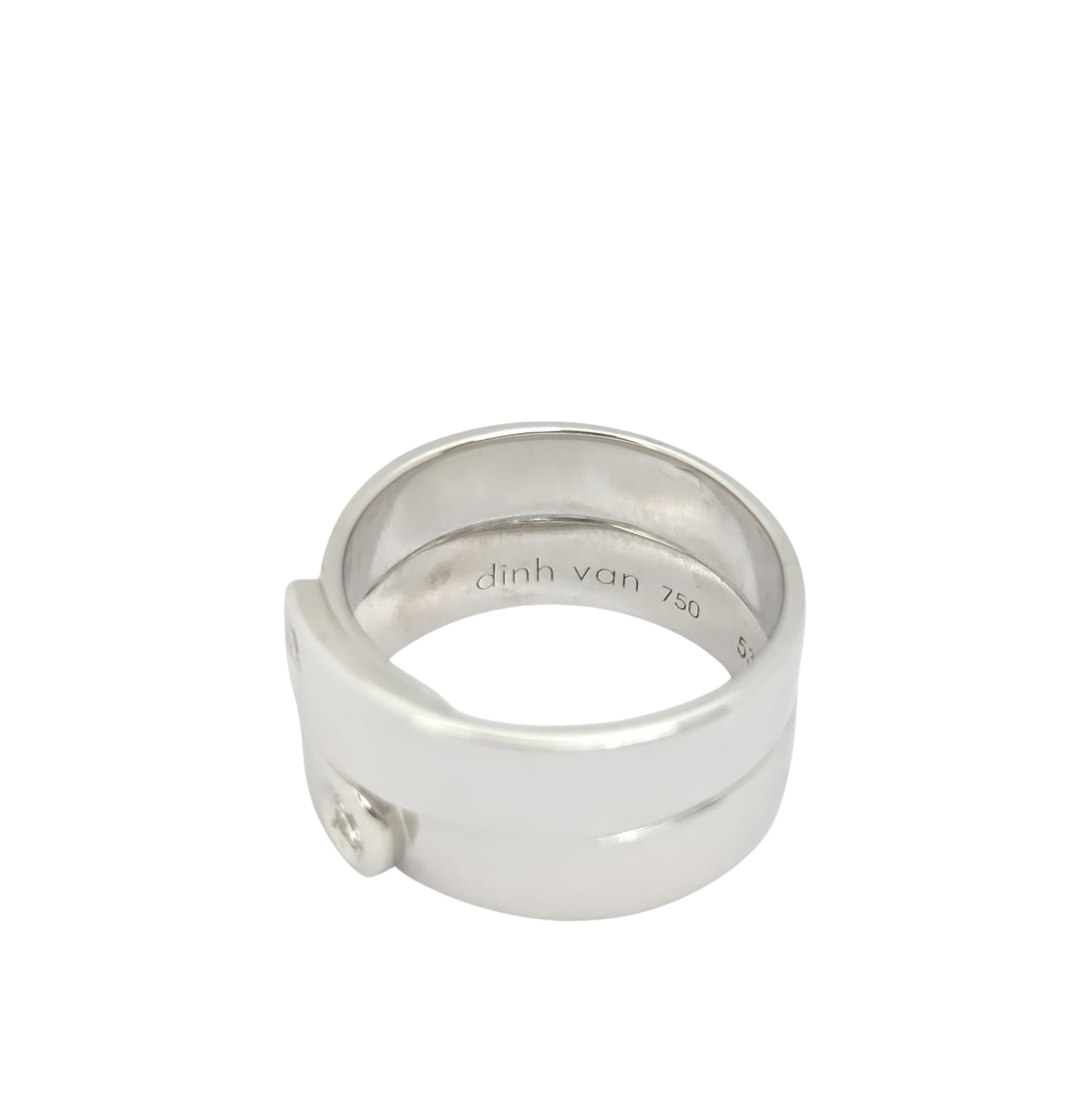 Bague DINH VAN en or blanc et diamants