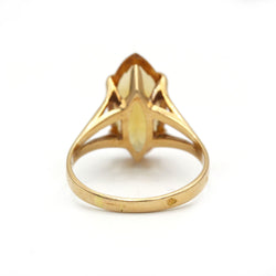 Ring at yellow gold and citrine