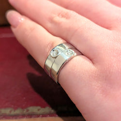 Bague DINH VAN en or blanc et diamants