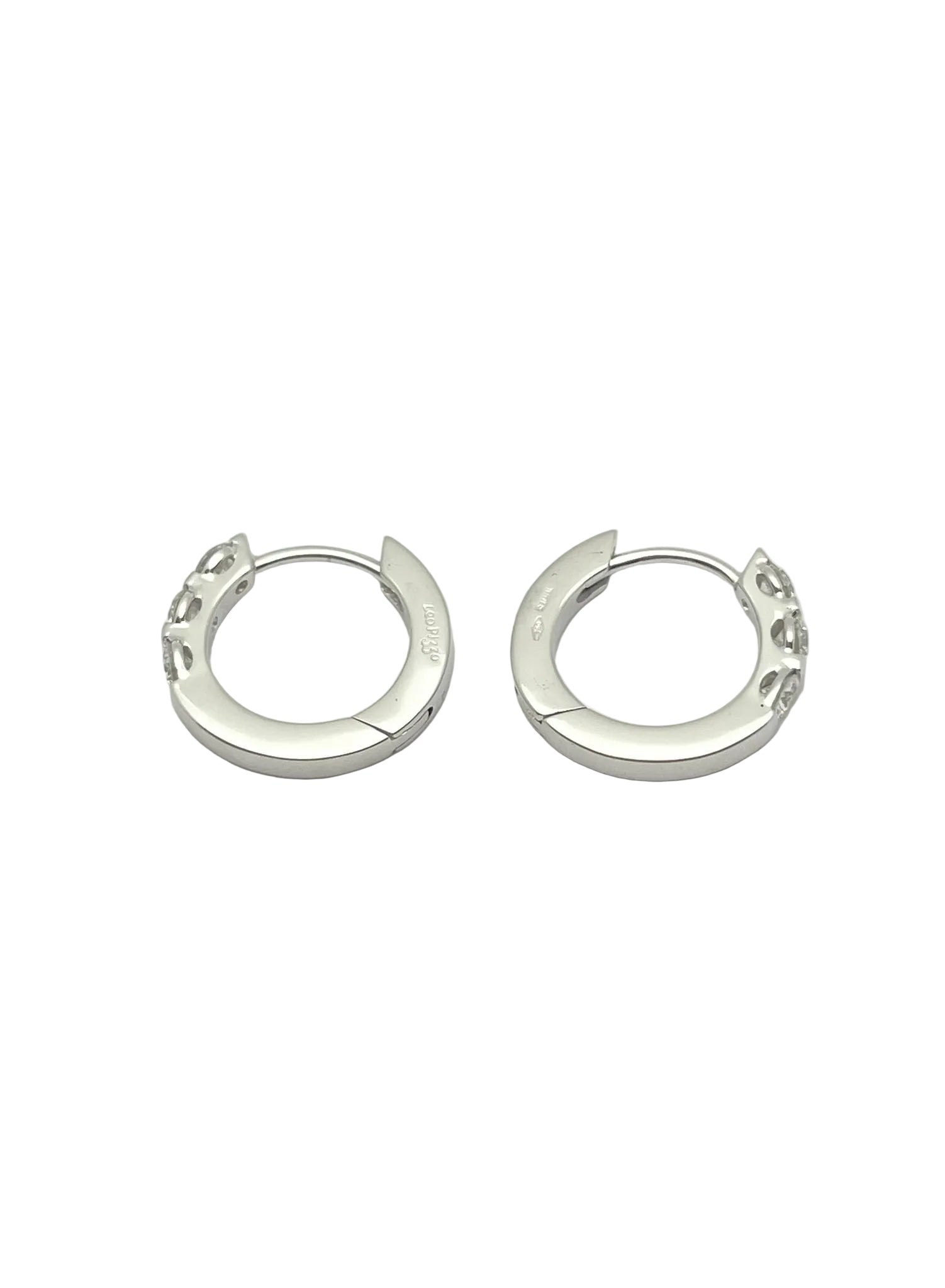 Boucles d'oreilles LEO PIZZO en or blanc et diamants