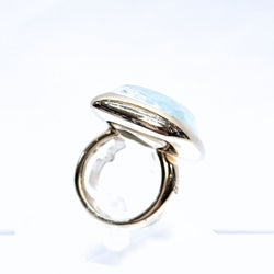 POMELLATO ring in white gold and aquamarine