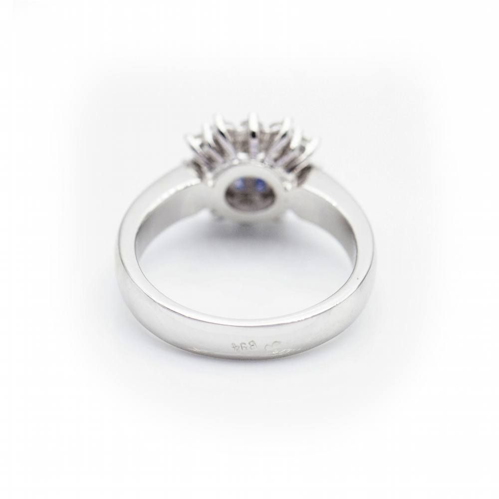 Bague MONACO avec diamants et saphirs d'occasion