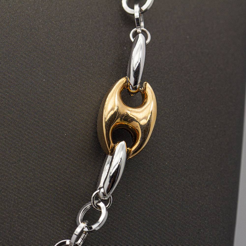 Necklace CALAB in rose gold and white gold