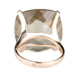 Bague cocktail en or jaune citrine