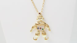 Pendentif Chopard Happy Clown en or jaune et diamants mobiles