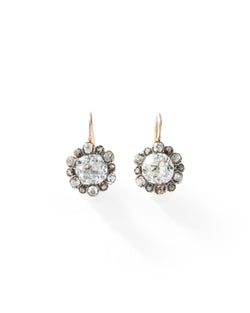 Boucles d'oreilles Dormeuses en or jaune et diamants