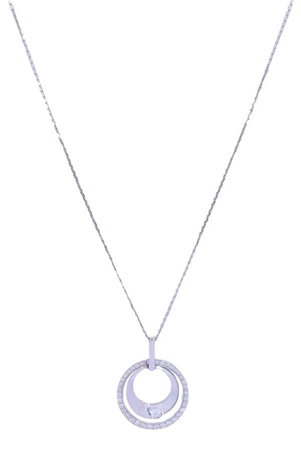 Collier GAREL Envol en or blanc et diamants