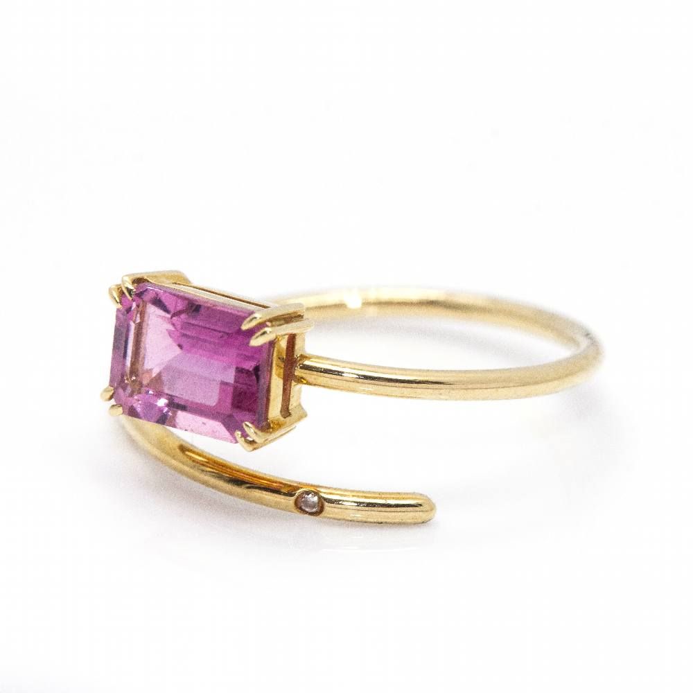 Bague RAY Tourmaline et Or