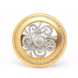 AVENNE ring in two-tone gold and diamonds second-hand