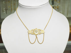 Collier Napoléon III en or jaune et émail
