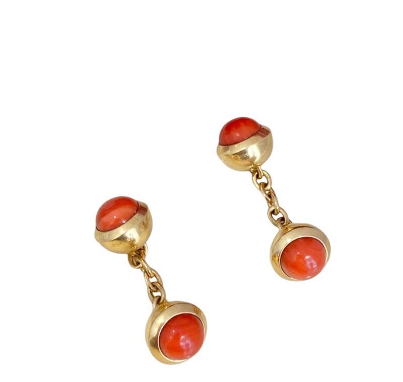 CARTIER Paire de boutons de manchettes en or 18k
