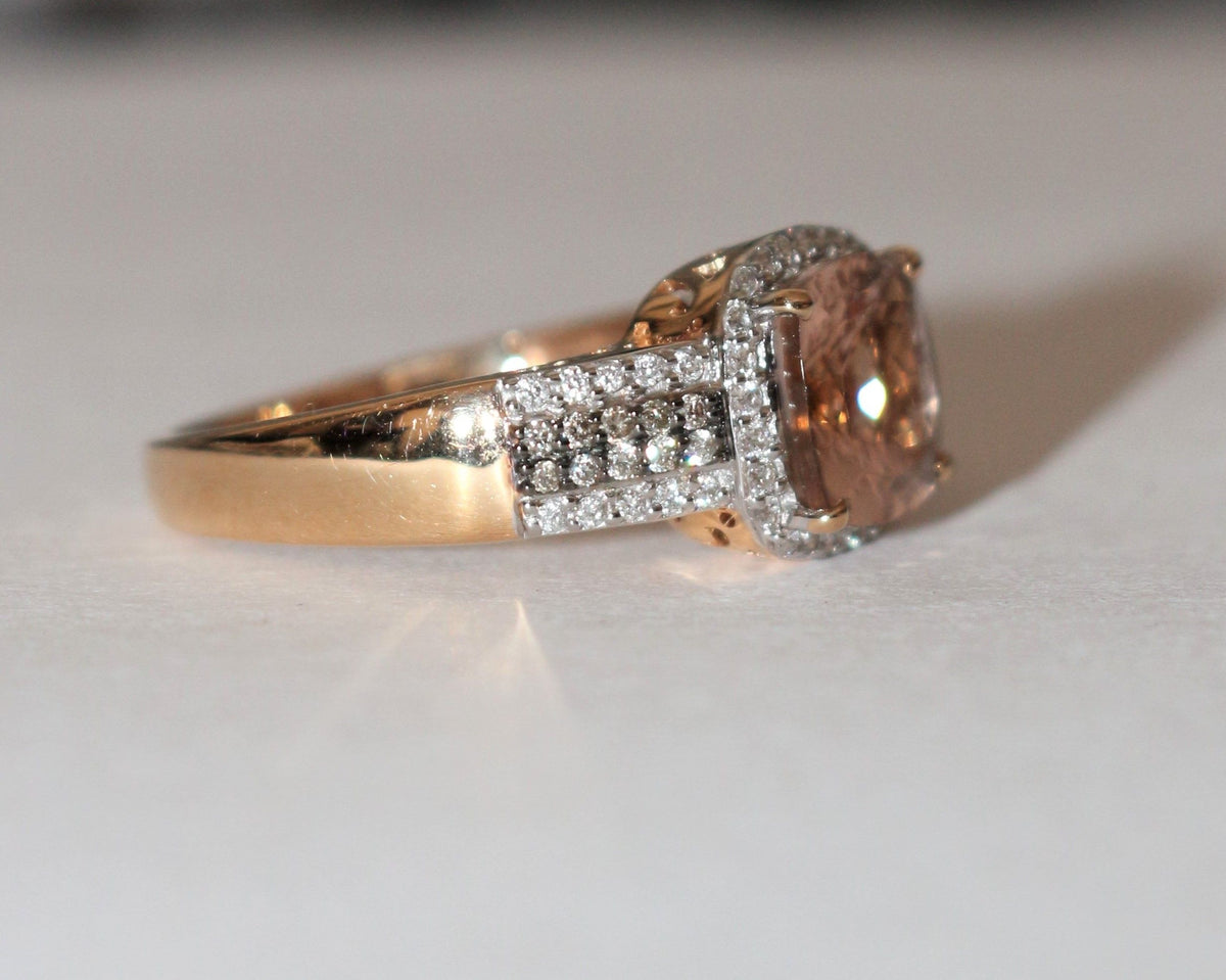 Morganite Rose Gold Ring