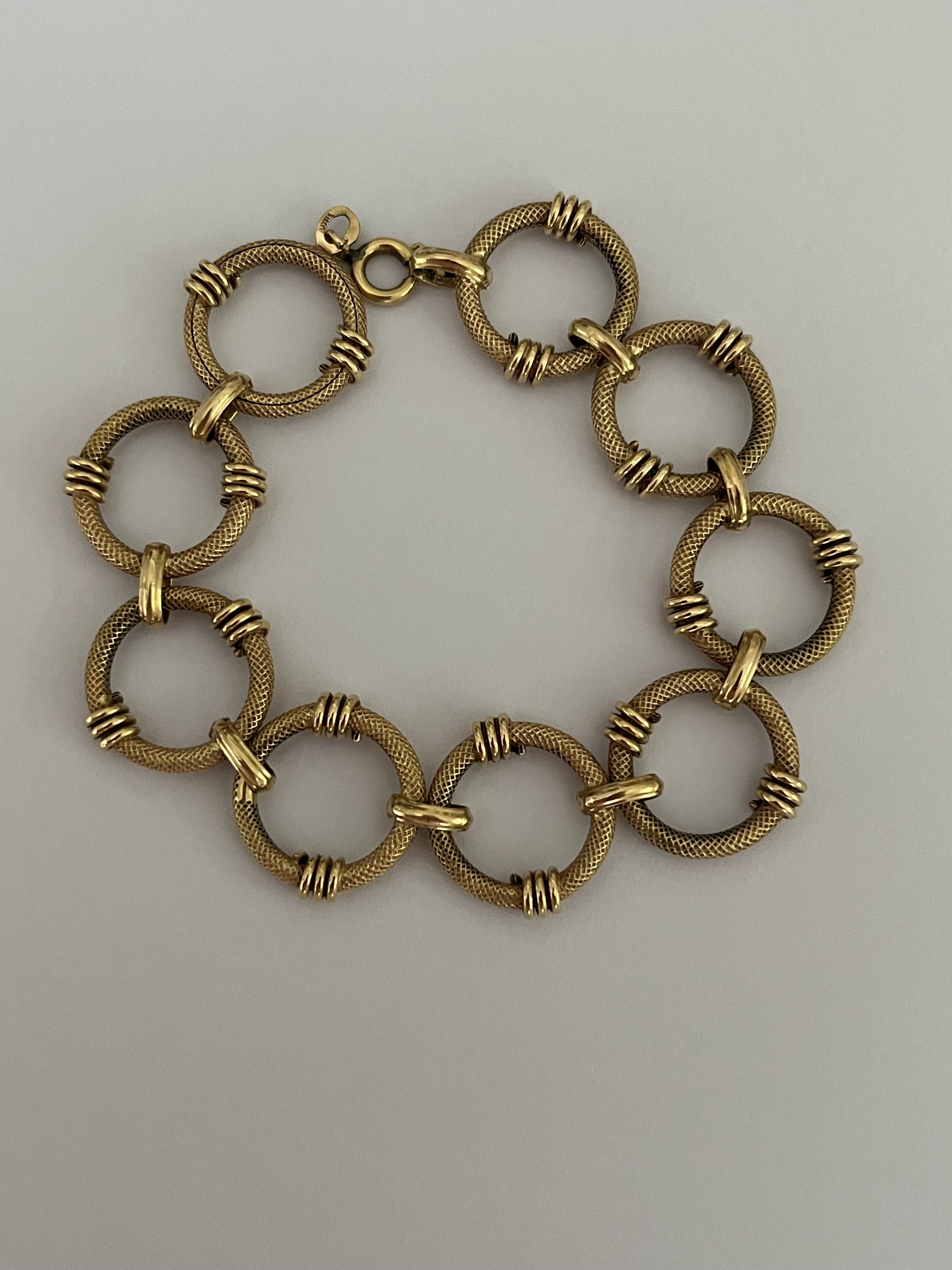 6670 - Bracelet Articulé Or Jaune 15 g