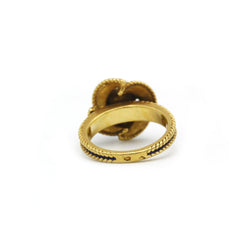 Bague - Or, perle et émail