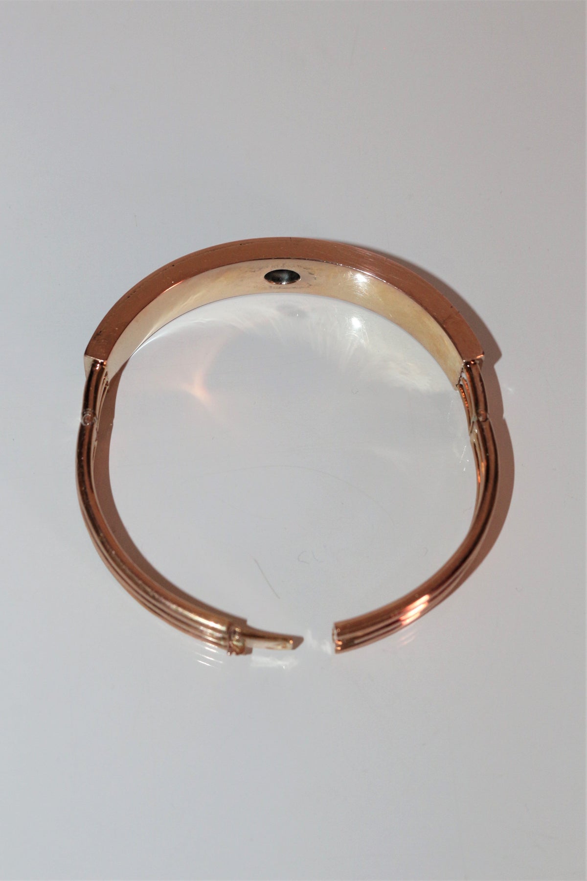 Napoleon III Bracelet in Rose Gold and Black Enamel