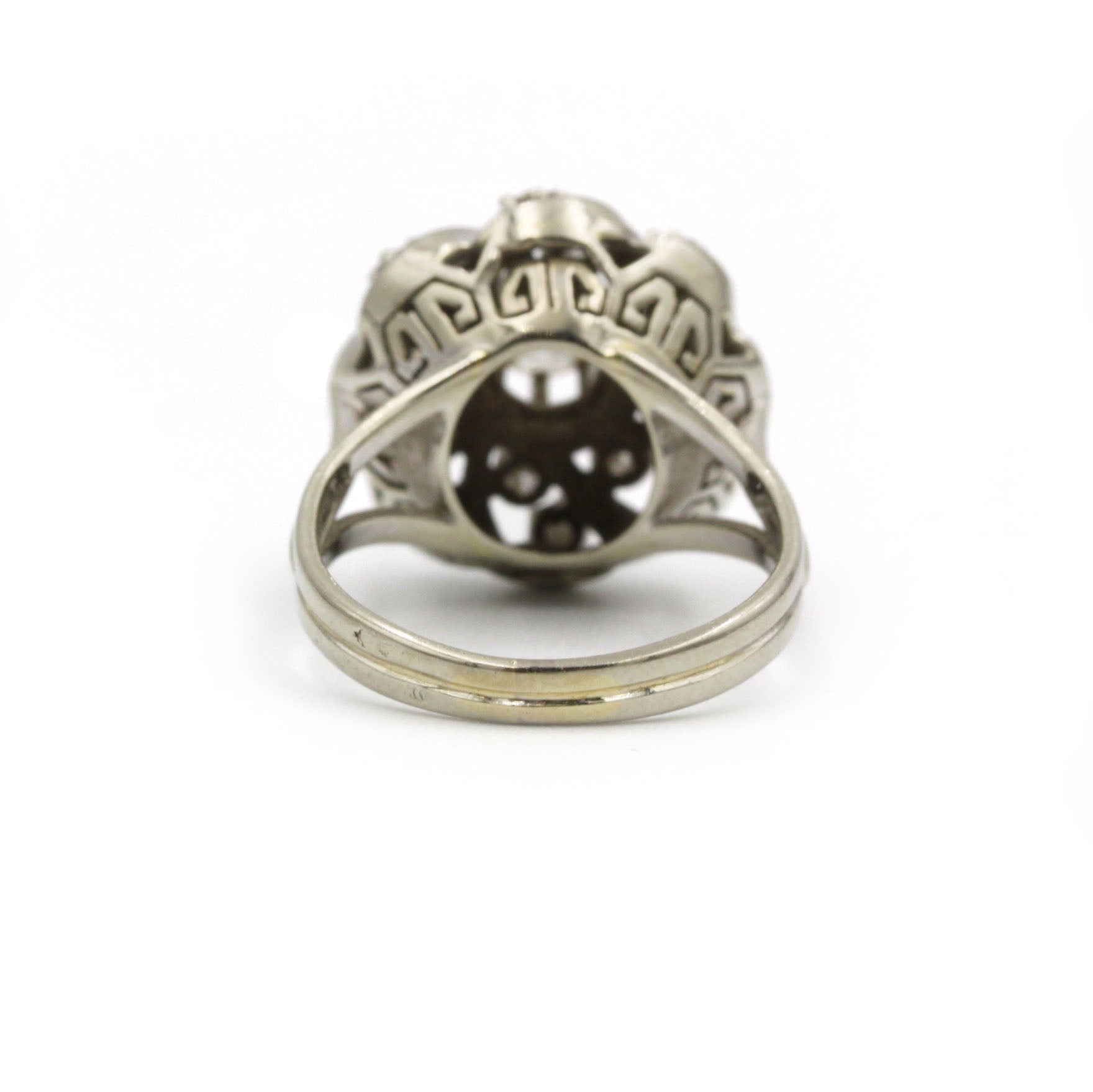 Bague Marguerite - Or blanc, Platine & Diamants