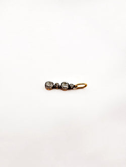 Pendentif ancien diamants en or jaune et argent