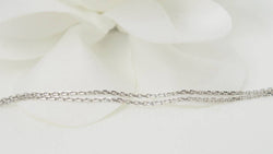 Dinh Van double hearts necklace in white gold 