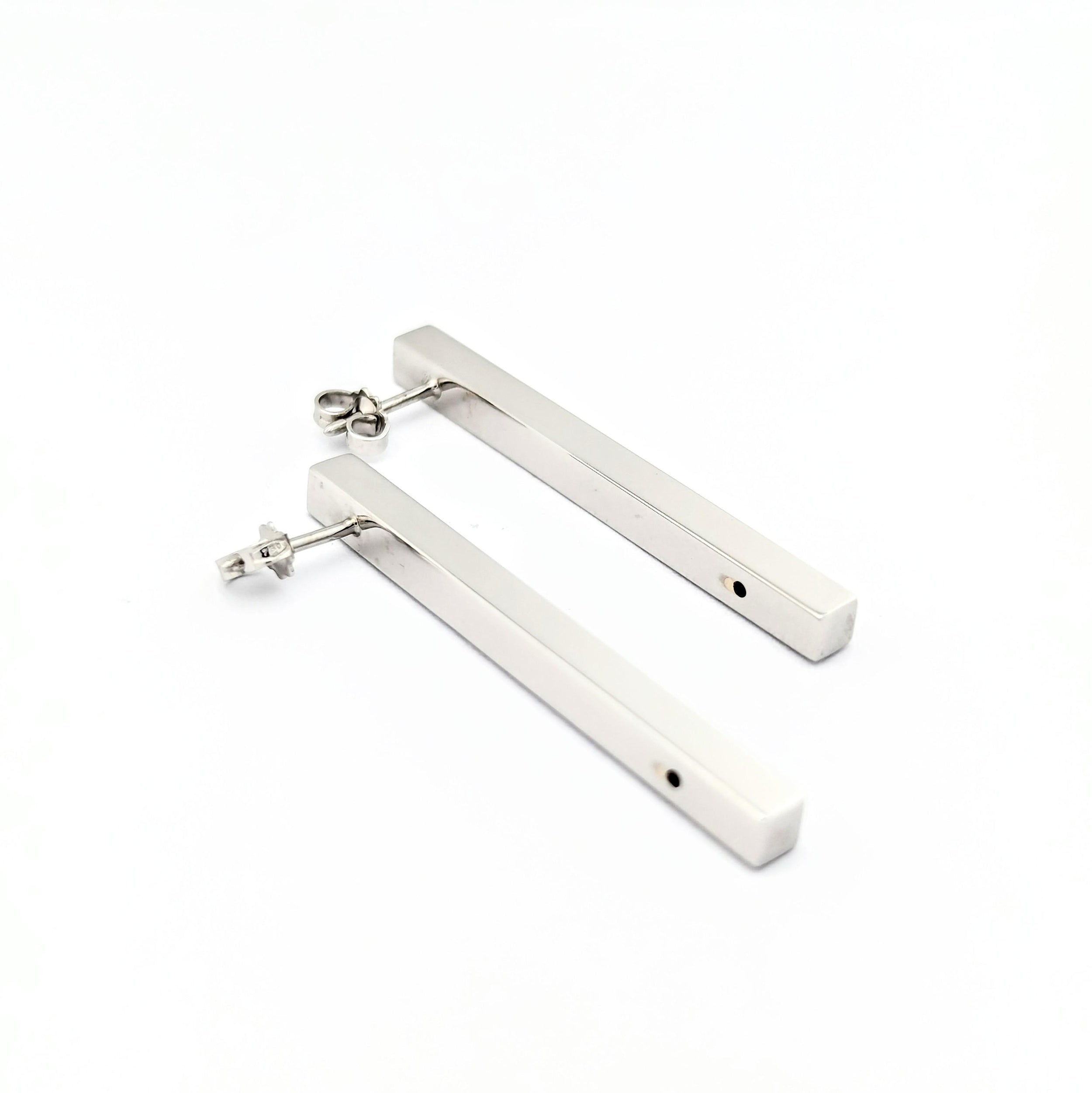 Boucles d'oreilles en or blanc et diamants